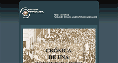 Desktop Screenshot of fondohistorico.fulp.ulpgc.es