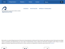 Tablet Screenshot of dfis.ulpgc.es
