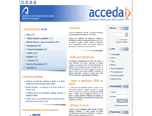 Tablet Screenshot of acceda.ulpgc.es