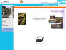 Tablet Screenshot of agua.ulpgc.es
